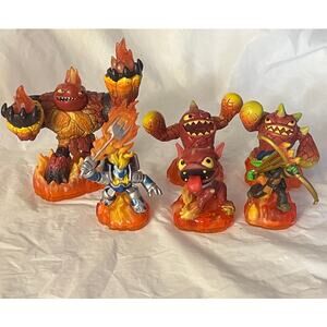 Skylanders Giant -Fire Element - Lot of 6 - Activation 2012 Eruptor Hot Dog ...